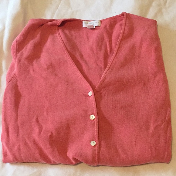 Charter Club Petite Silk Blend Cardigan Sz Large - Picture 1 of 7